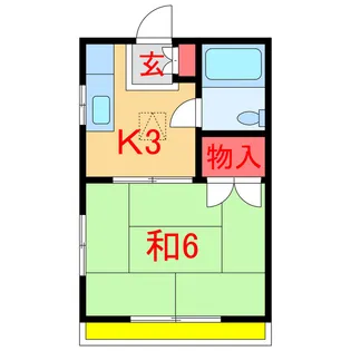 並木コーポ【2階】の間取り