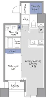 シャトレー湯島天神町【8階】の間取り