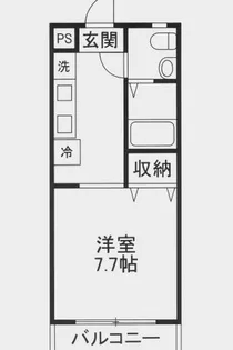 ジョイ・ジュネス【1階】の間取り