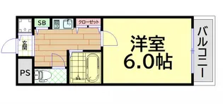 アーバンパレス九条【4階】の間取り