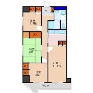 プライムガーデン【7階】の間取り