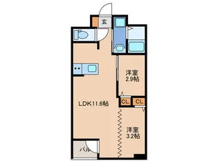 INFINITY GRANDE【2階】の間取り