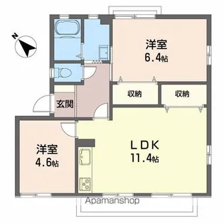 フレグランス畑毛A棟【2階】の間取り