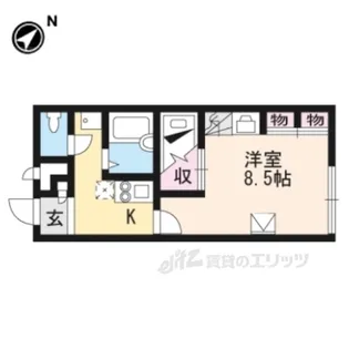 レオパレスMITSURU【2階】の間取り
