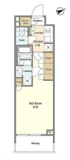 ヴィラクレール浅草【4階】の間取り