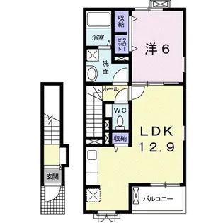 ミーティア【2階】の間取り
