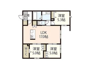 Ciel神田山【1階】の間取り