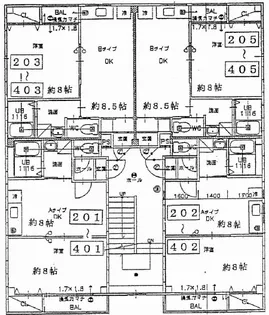 アイリス勝山【3階】の間取り