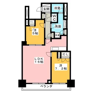 グランスイート千種タワー【3階】の間取り