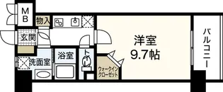 コンフォート東白島【5階】の間取り