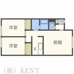 ルミエール八64西【2階】の間取り