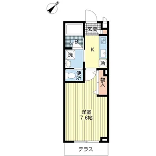 ピュア ライブ 成和【1階】の間取り