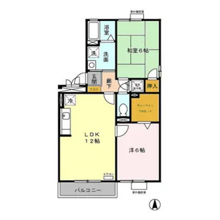 F.T.ビレッジ A棟【2階】の間取り