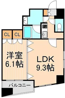 エスティメゾン浅草駒形【5階】の間取り
