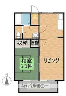 フルハウスコーポ【1階】の間取り