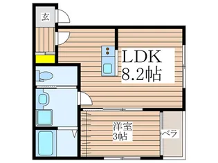 ストーンズ久米川【3階】の間取り