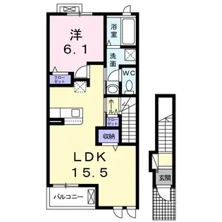 Forsch II【2階】の間取り