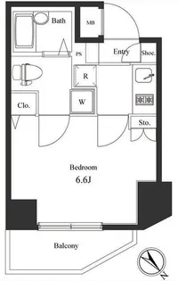 ヴェルト川崎【9階】の間取り