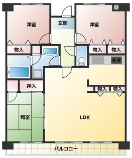 グランドパレス青葉【3階】の間取り