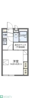レオパレス宮代庭苑 II【2階】の間取り
