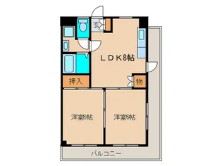 グランド平尾【4階】の間取り