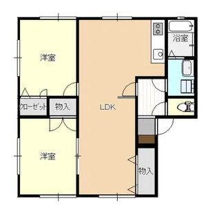ヴェルソー中筋A棟【1階】の間取り