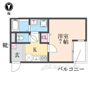 ノイヴェル長瀬【2階】の間取り