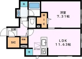 ASSO【1階】の間取り