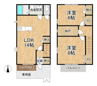 YUKIハイツの間取り