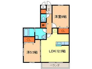 タクティス【3階】の間取り