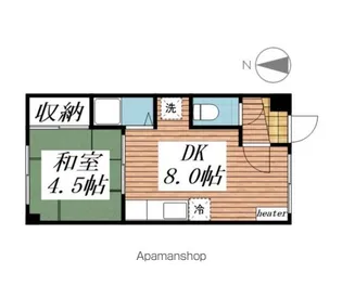 マンション白樺【1階】の間取り