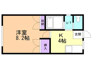 Feel Fine Tsukurimichi II【2階】の間取り