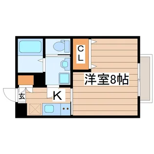 クローバーリラ【1階】の間取り