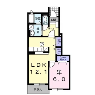 ドリームパレス【1階】の間取り