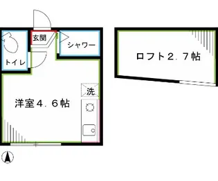 Laluce高円寺【2階】の間取り