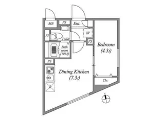 SOLASIA residence荻窪II【2階】の間取り