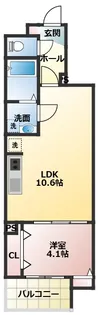 ミリアビタ習志野駅前【3階】の間取り