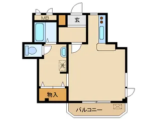 ブルージュ鈴鳳【1階】の間取り