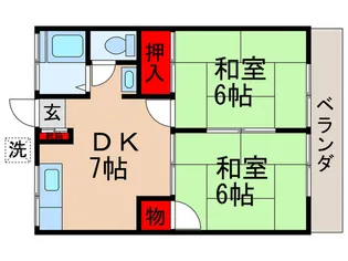 水村コ-ポ【2階】の間取り
