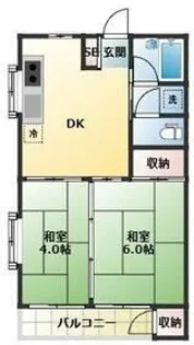 青葉マンション2号館【2階】の間取り