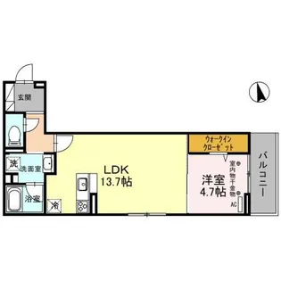TORISIAS元今泉【3階】の間取り