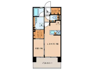 オークプレイス目黒リバーテラス【9階】の間取り
