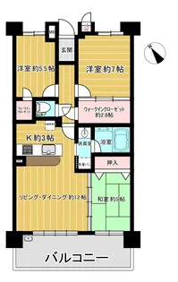 ルネサンス船橋小室公園【5階】の間取り