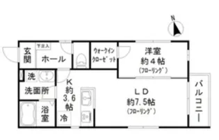 パークサイド南品川【2階】の間取り