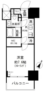 パークリュクス白金高輪【13階】の間取り