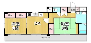 エクシード塚口【3階】の間取り