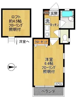プレシャスハイツ宿河原【2階】の間取り