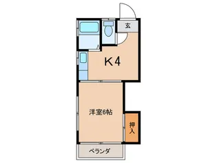 大野ハイツ【1階】の間取り