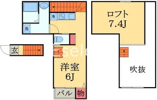 ハーベスト蘇我【2階】の間取り