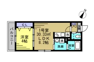 シティエスケイプ行徳【2階】の間取り